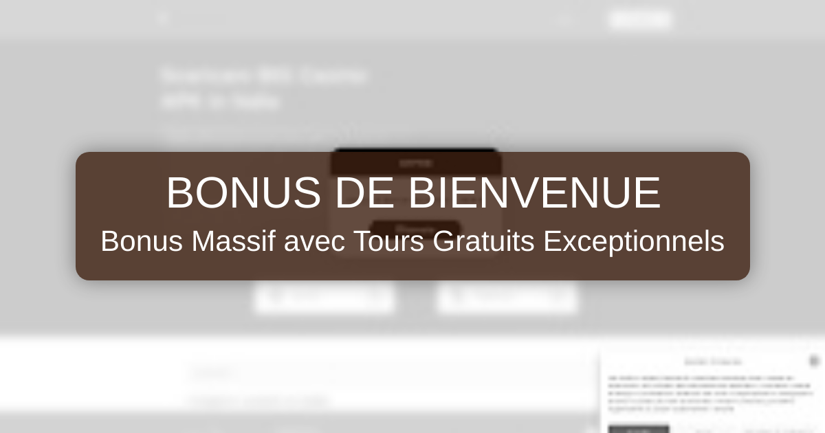 Big Casino welcome bonus